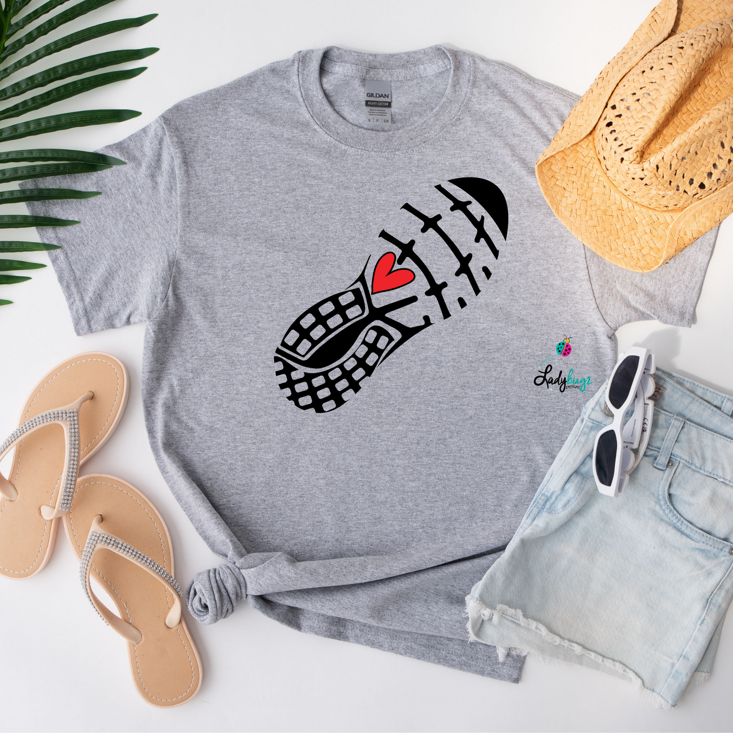Track Shoe w/ Pink Heart (Image)