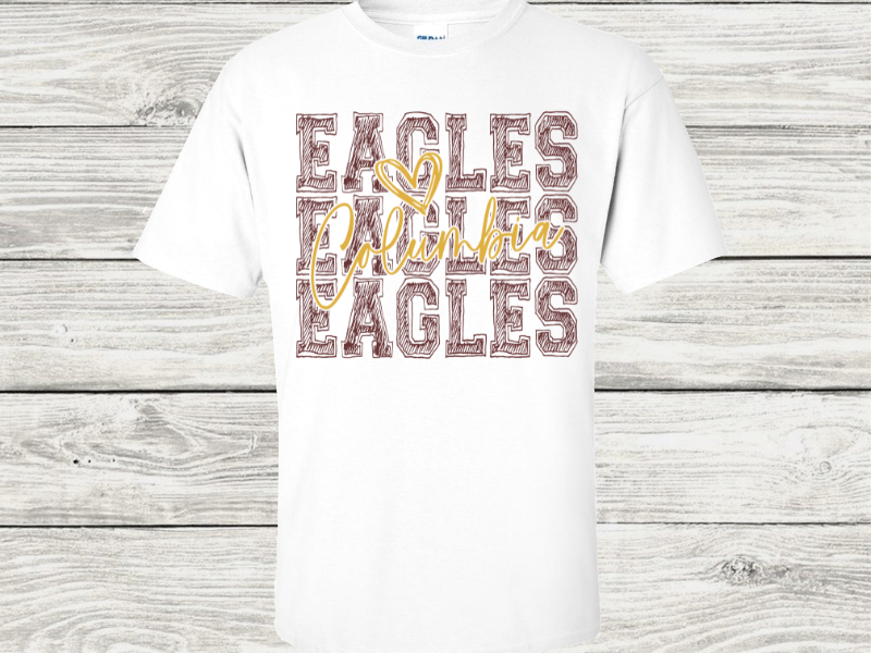 Columbia Eagles (w/heart)