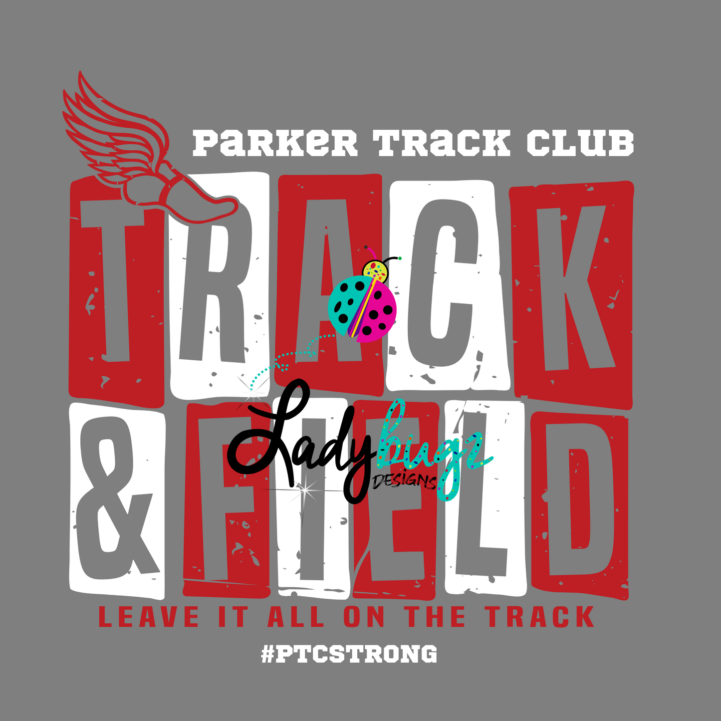 Parker Track Club- Distressed Block