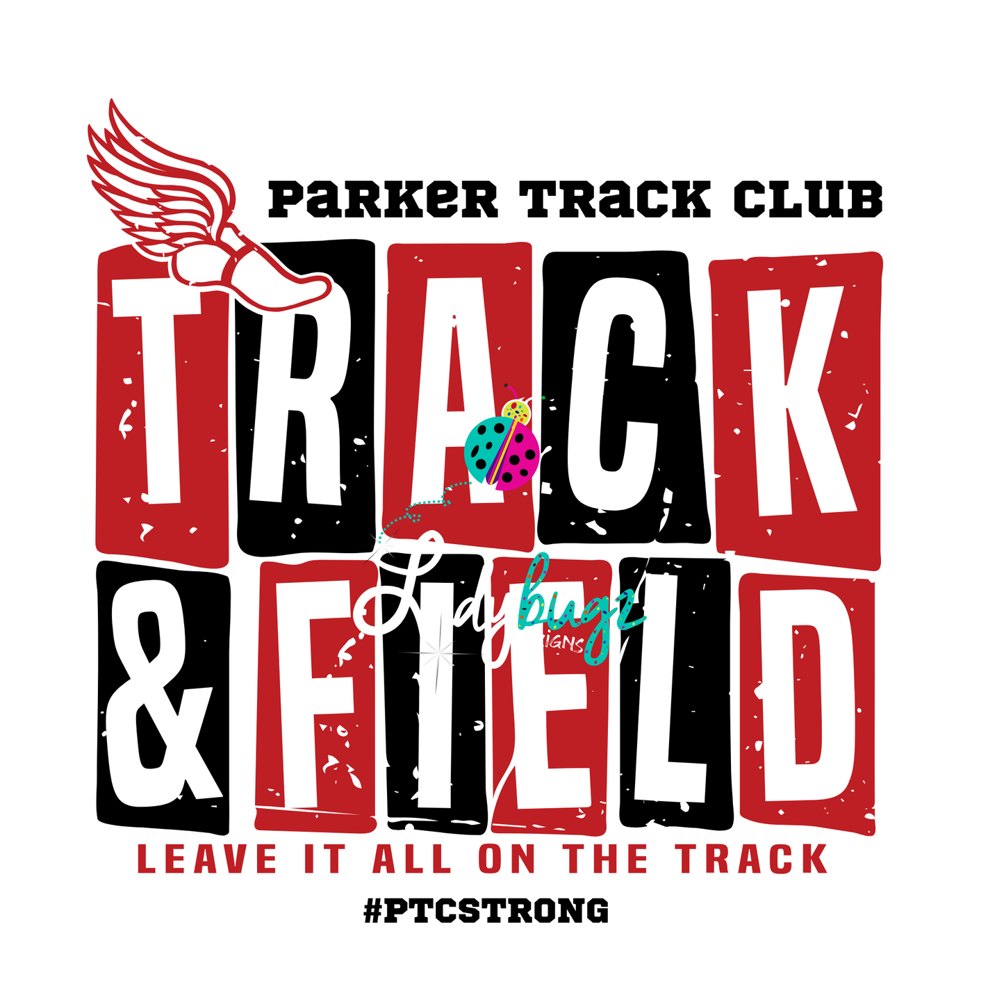 Parker Track Club- Distressed Block