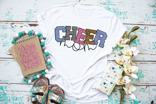 Cheer Mom (w/zebra print)