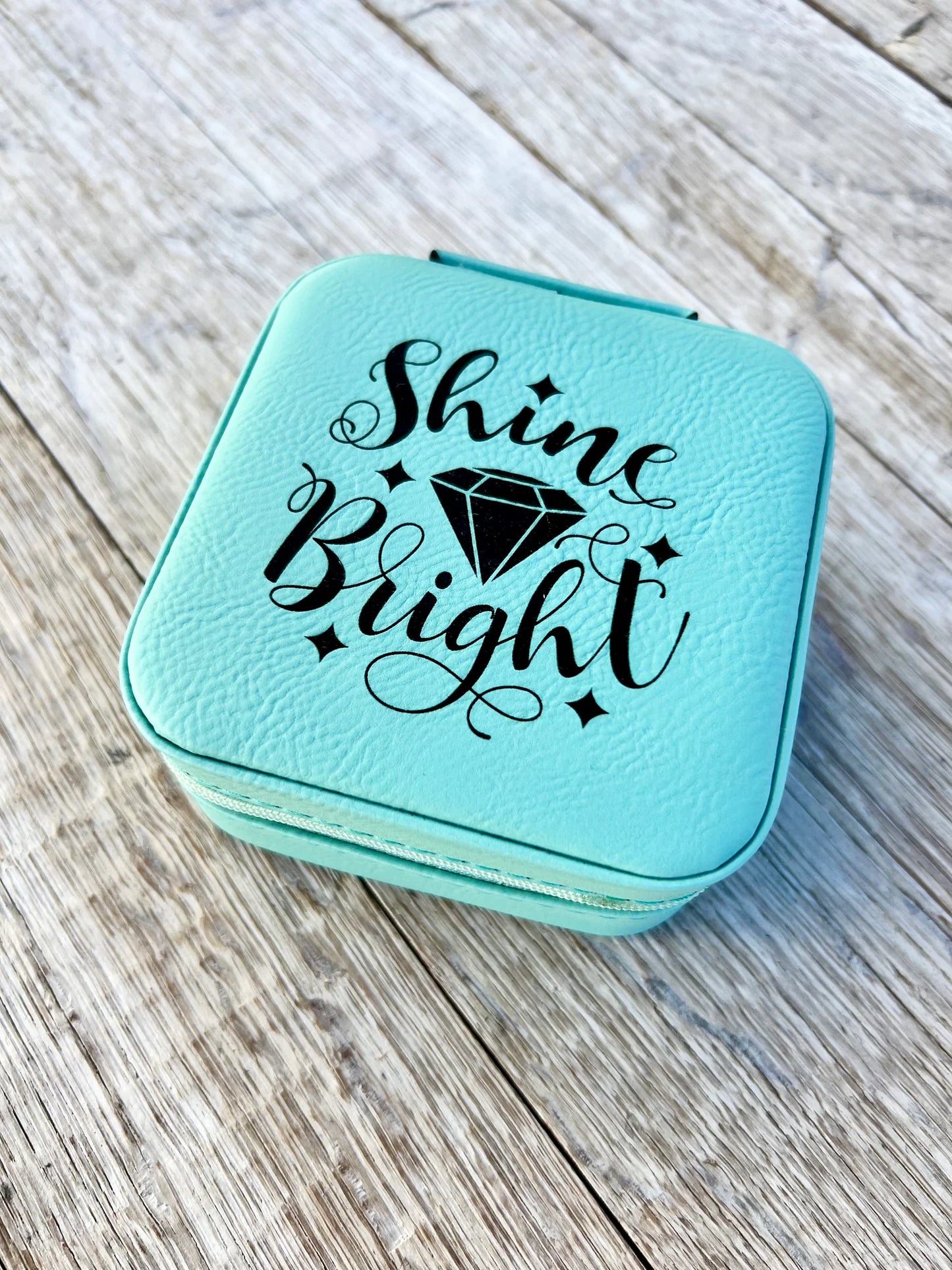 LASERABLE LEATHERETTE TRAVEL JEWELRY BOX (Blank)