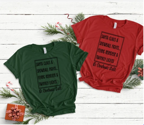 Santa, Snowball Fights, Flying Reindeer & Twinkling Lights, Its Christmas Y'all