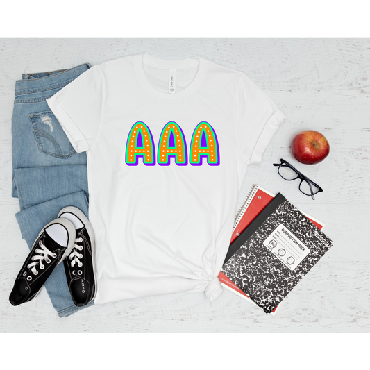 AAA Bubble Letters