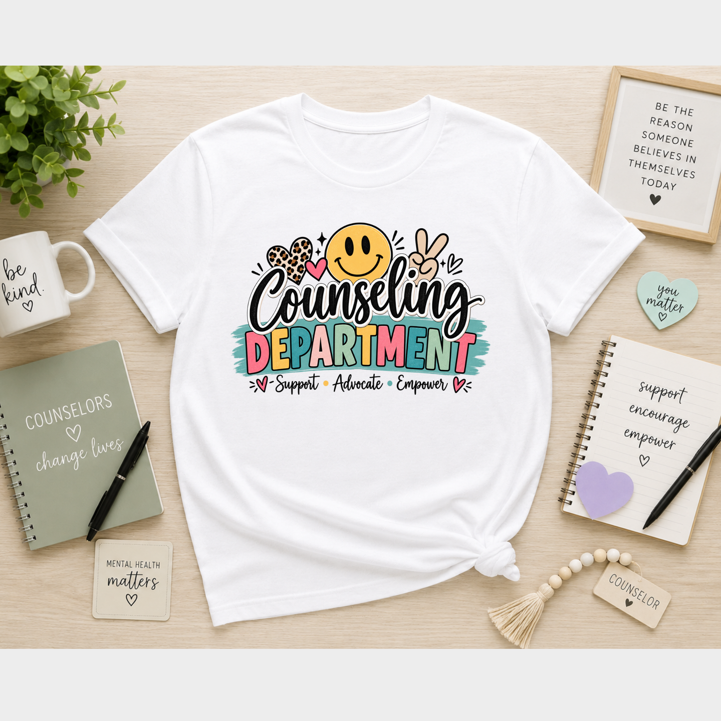 Counseling Department Smiley Tee