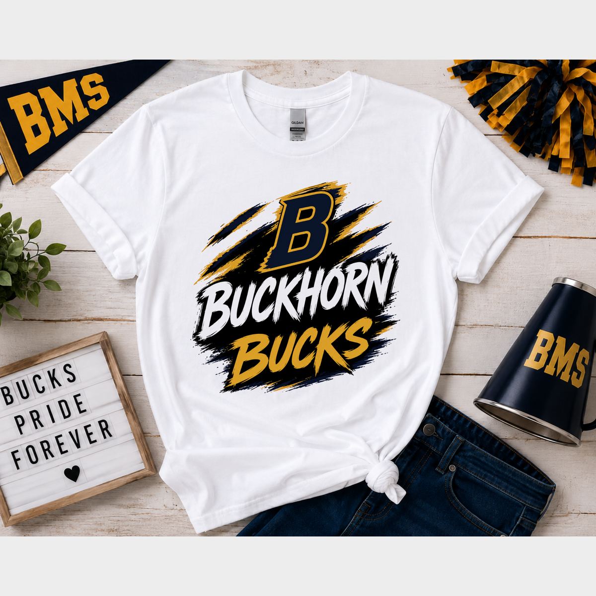 Buckhorn Brush Streak Tee