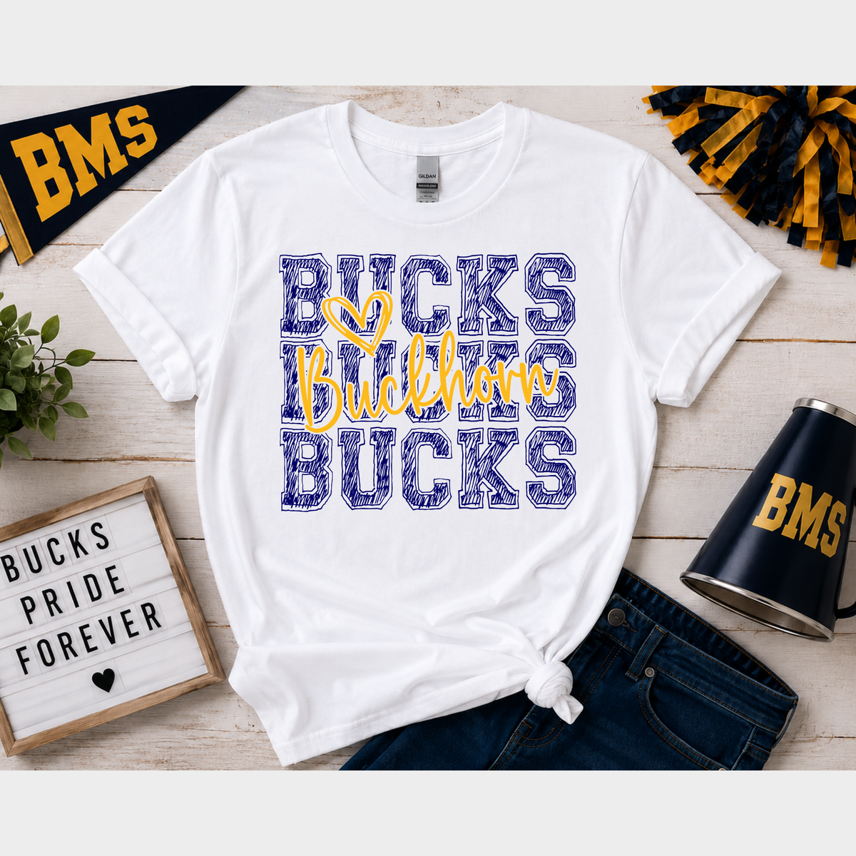Buckhorn Triple Bucks Tee