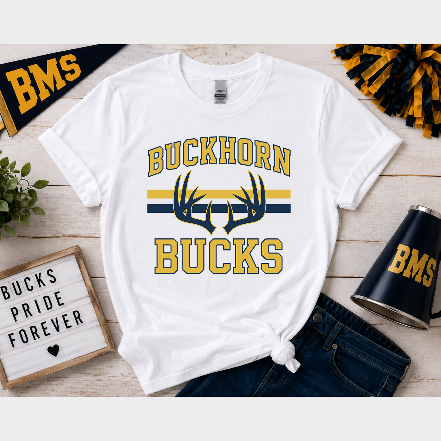 Buckhorn Antler Stripe Tee
