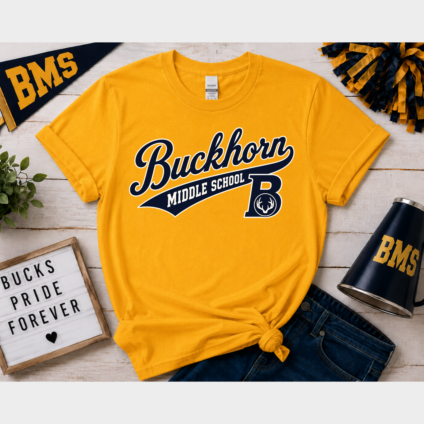 Buckhorn Script Spirit Tee