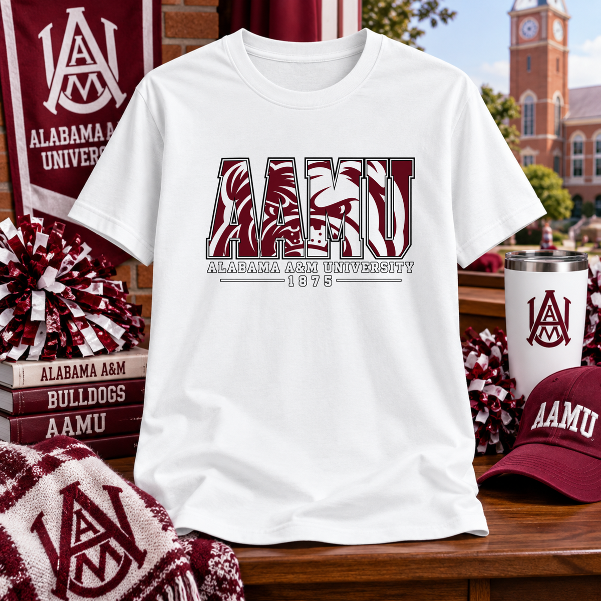 AAMU w/Bulldog Face