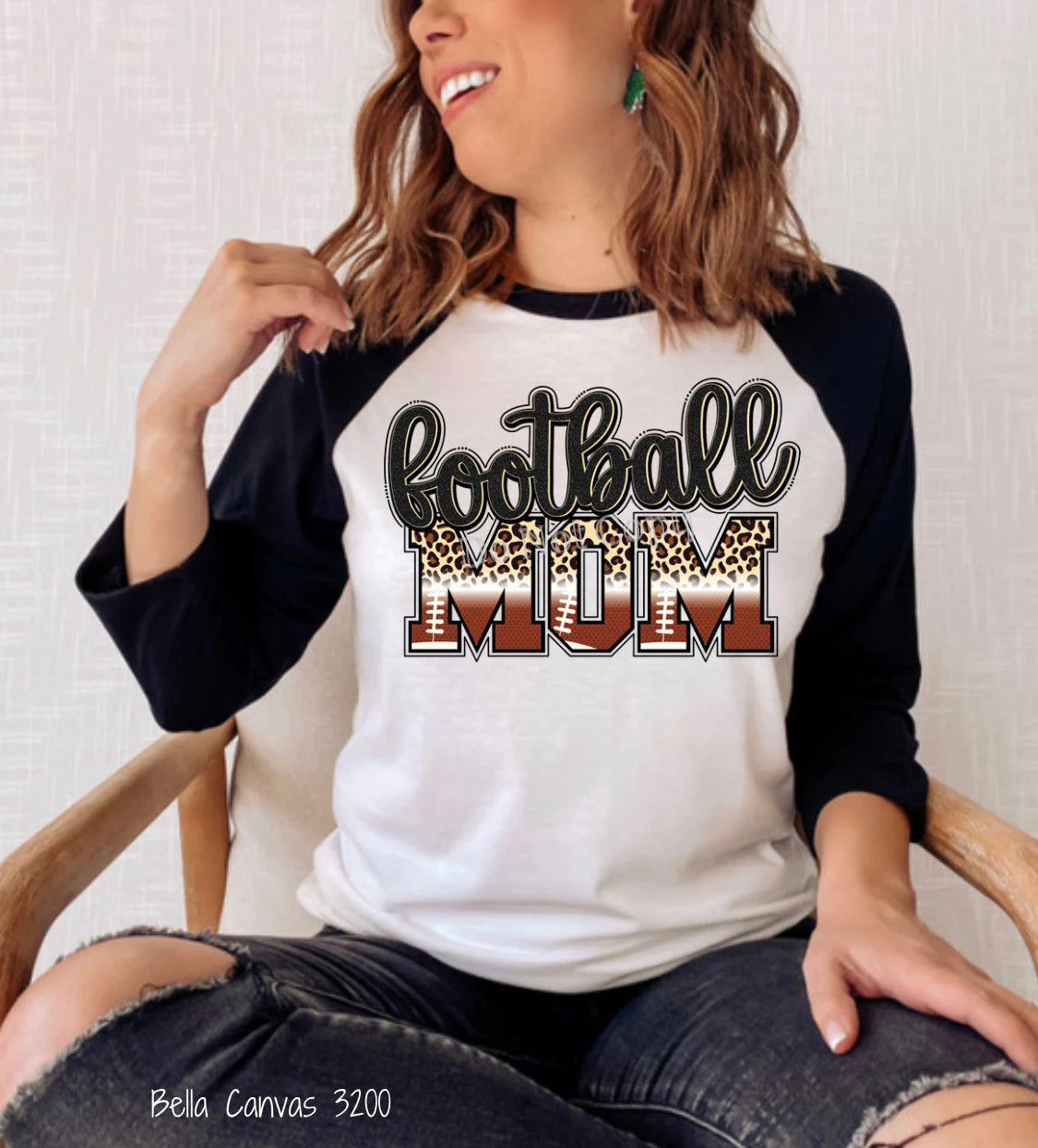 Football Mom (w/leopard ball)