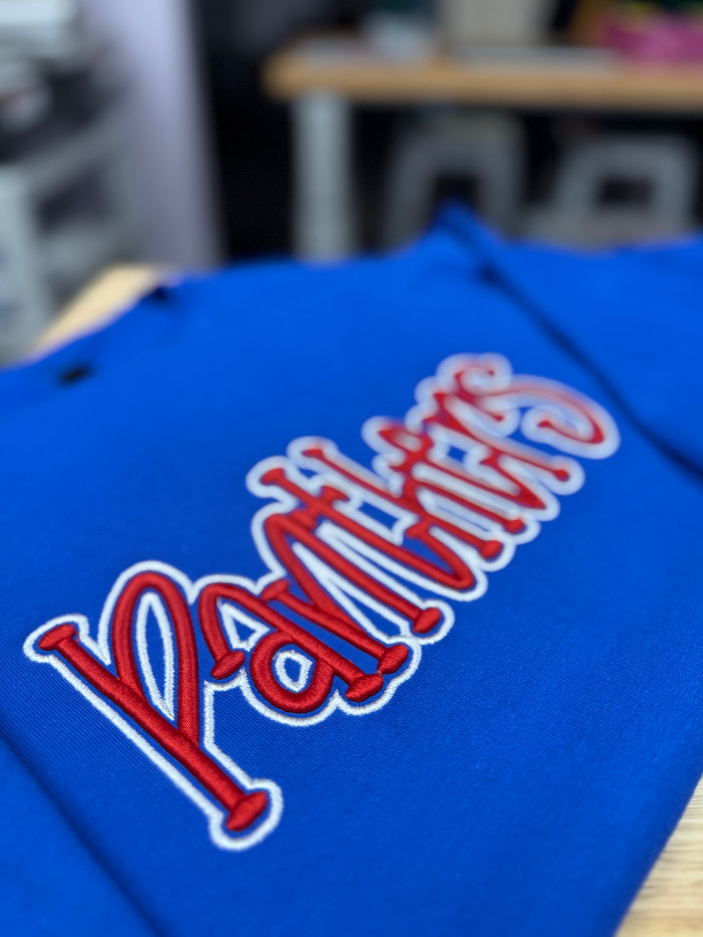 School Mascot Puff Embroidered Sweatshirt
