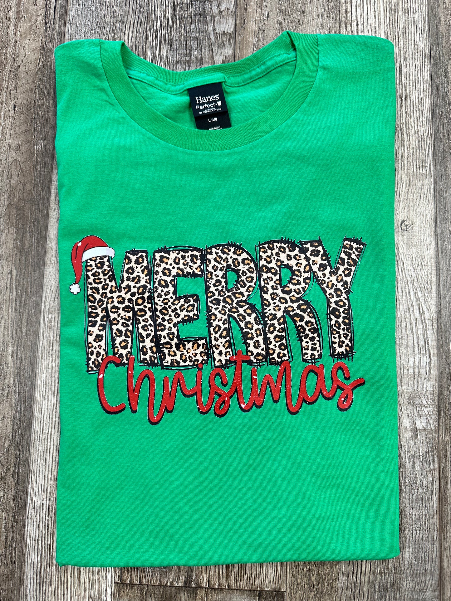 RTS- Leopard Print Merry Christmas