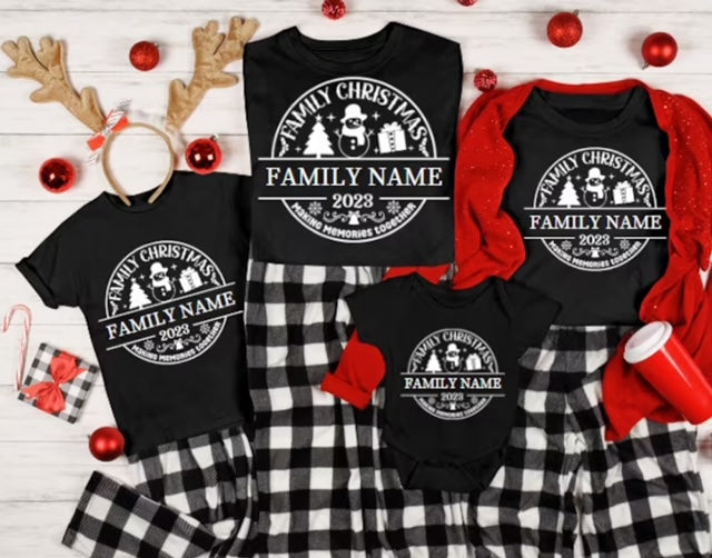 Family Christmas 2023- Making Memories Together (One Color)