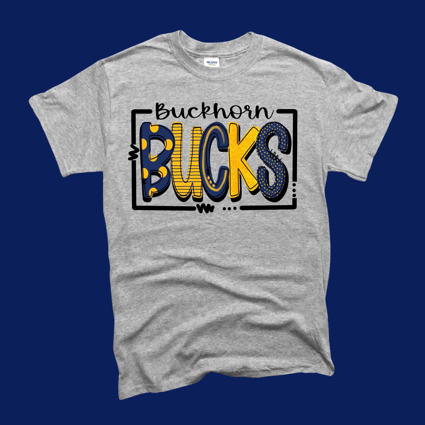 Buckhorn Funky Letters Tee