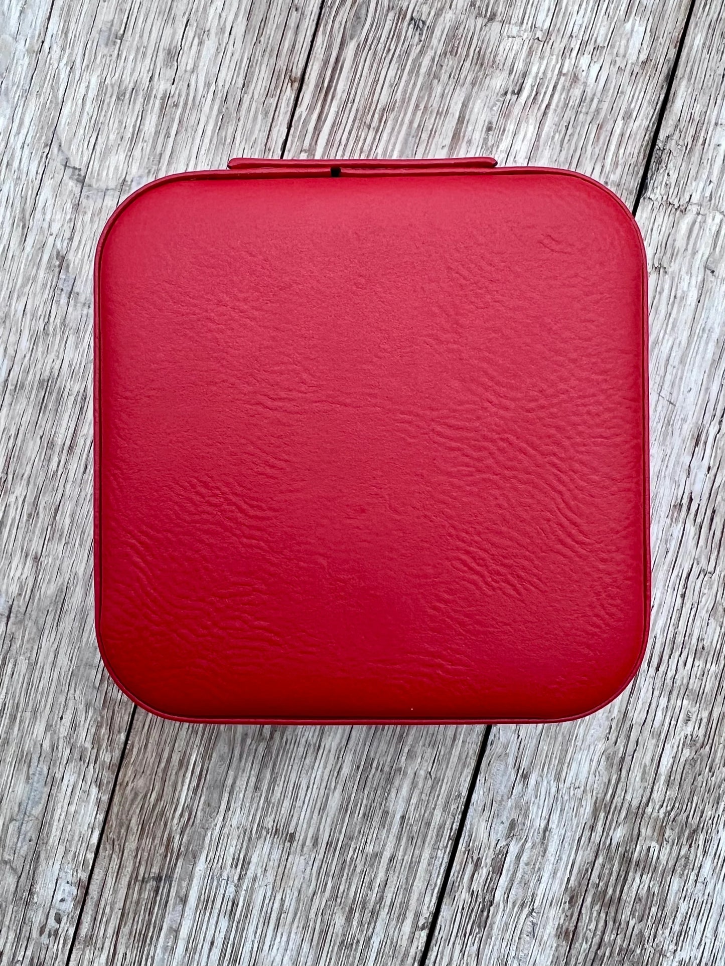 LASERABLE LEATHERETTE TRAVEL JEWELRY BOX (Blank)