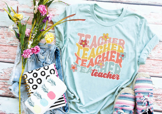 Teacher (w/flowers)