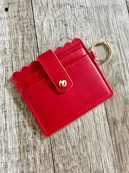 FAUX LEATHER WRISTLET WALLET