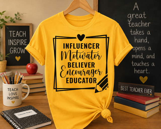 Influencer. Motivator. Believer. Encourager. Educator