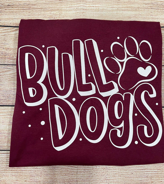 Bulldogs With Paw