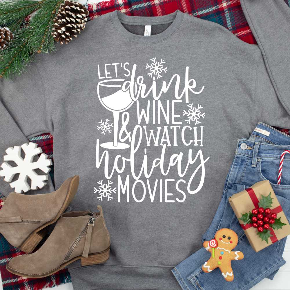 Let's Drink Wine And Watch Christmas Movie